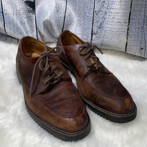 Cole Haan Nathan Oxfords/Dress Shoes Dark Brown Leather Men’s 11 Made in Brazil - Picture 2 of 9